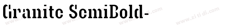 Granite SemiBold字体转换
